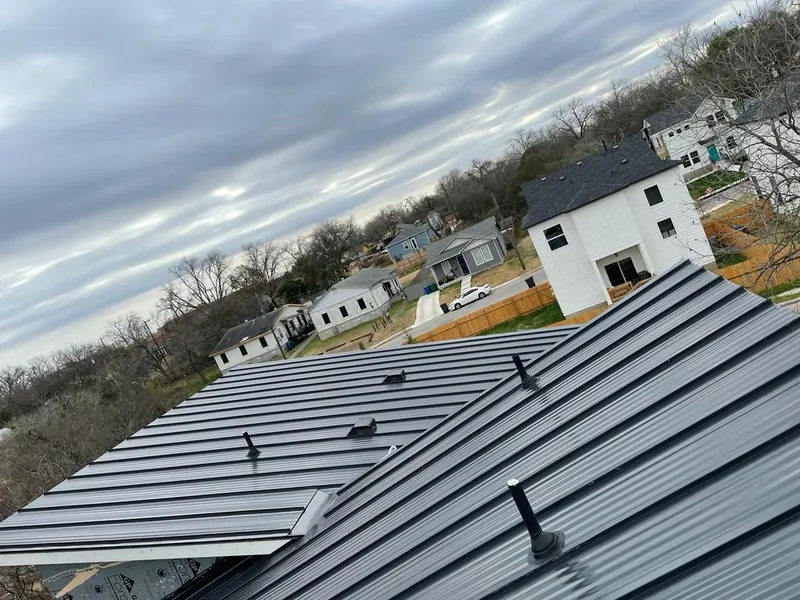 Standing seam metal roof panels with vents for Skylight Repair in Minooka